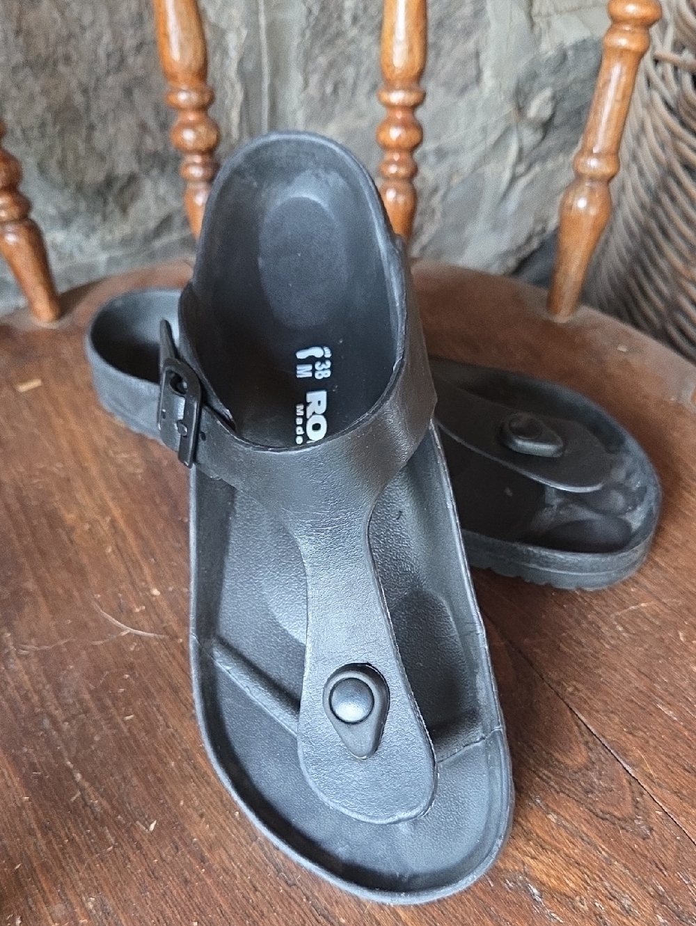 Romika Roemer Rubber Thong Sandals